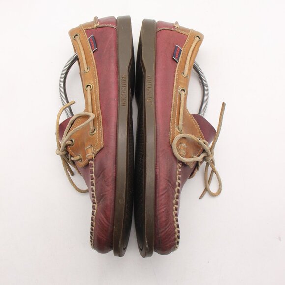 Sebago Docksides Loafer Men’s Size 10 M Slip On Boat Shoes Burgundy Leather main image 2